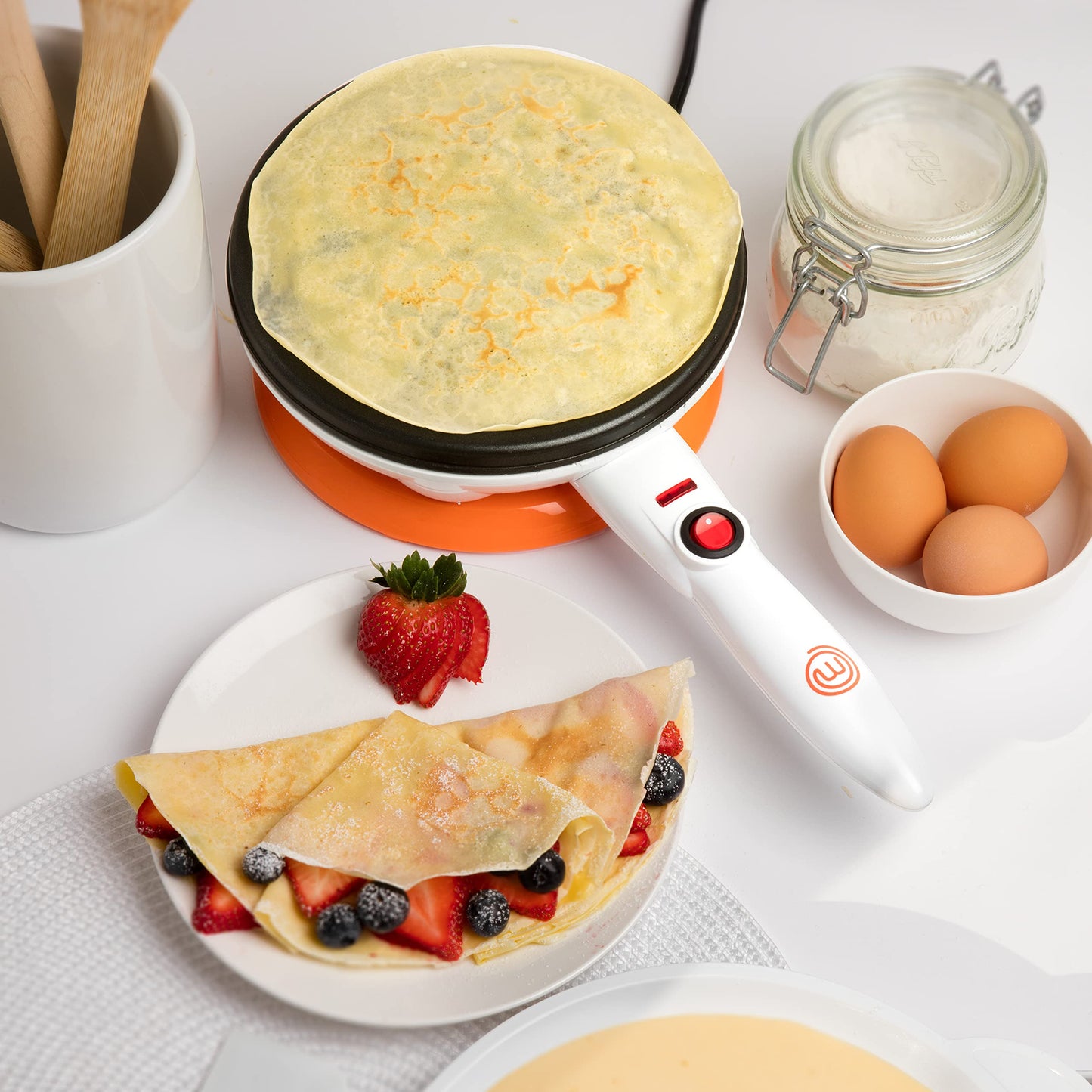 Cordless Crepe Maker with Non-stick Plate
