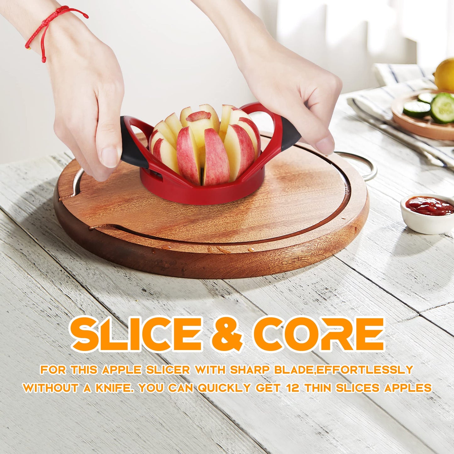 Apple Cutter and Slicer - Stainless Steel