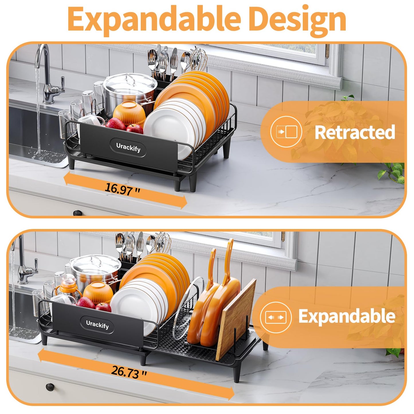 Extendable Dish Drying Rack