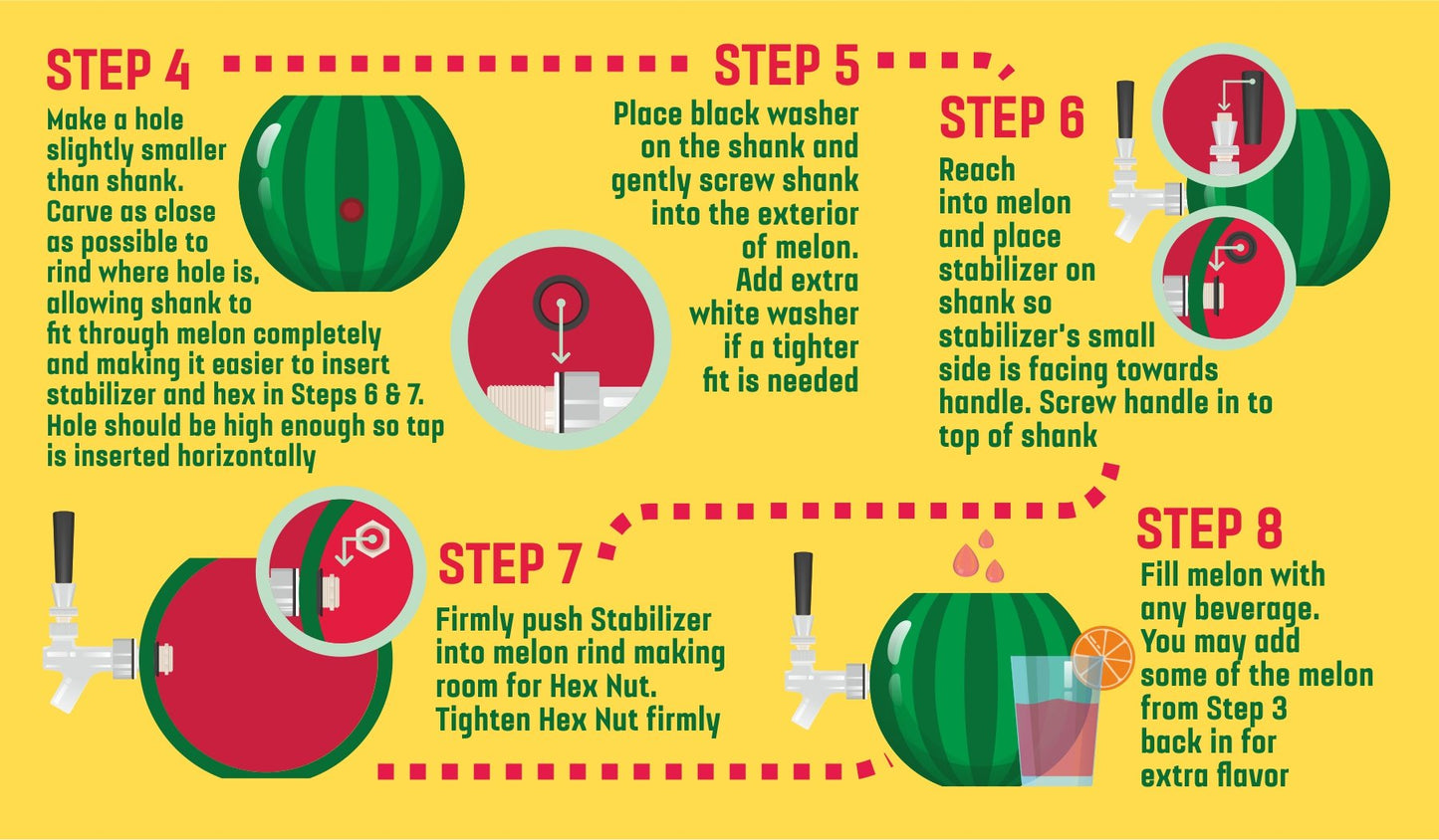 Watermelon Tap Keg Kit - Drink Dispenser