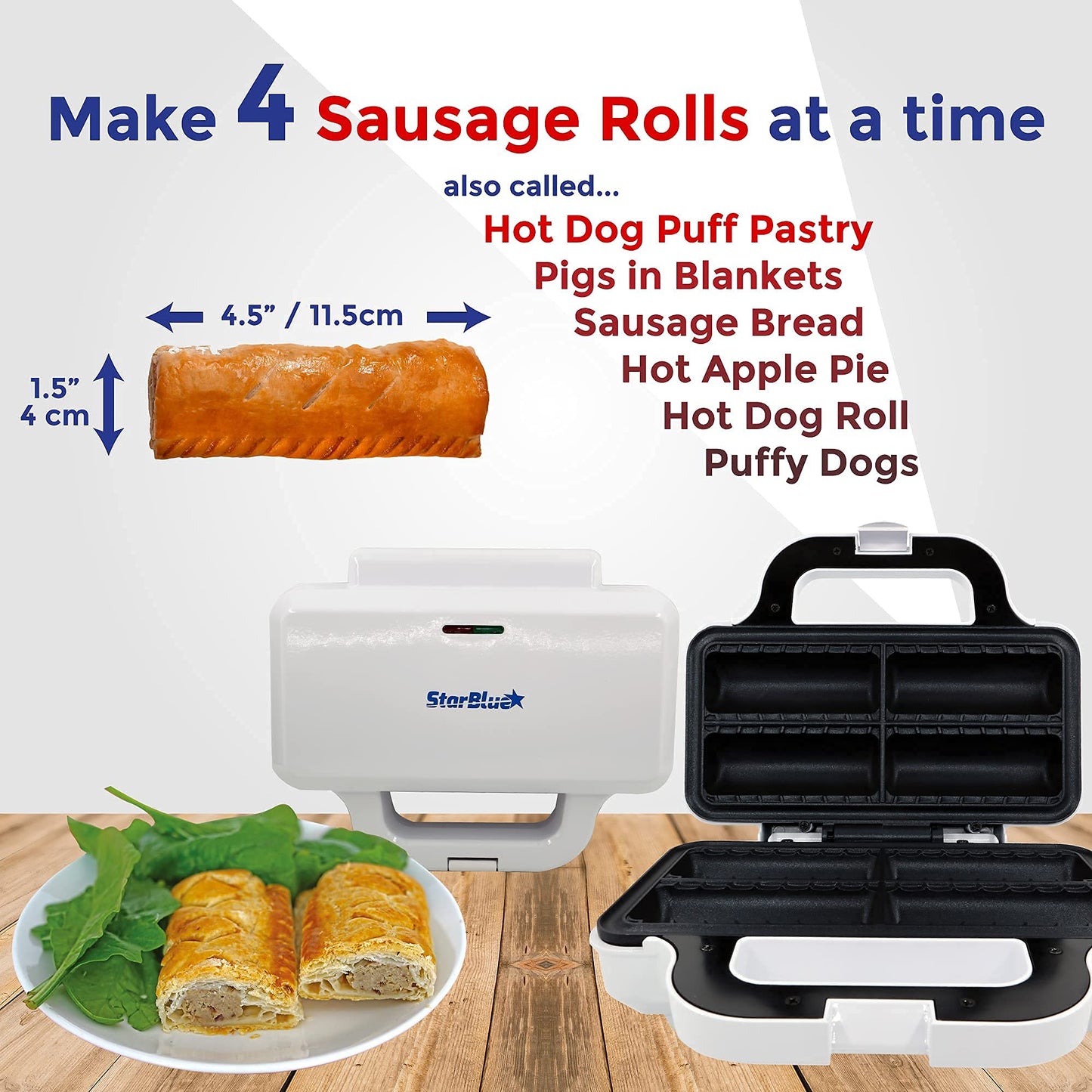 Sausage Roll Maker by StarBlue with Recipe Ebook