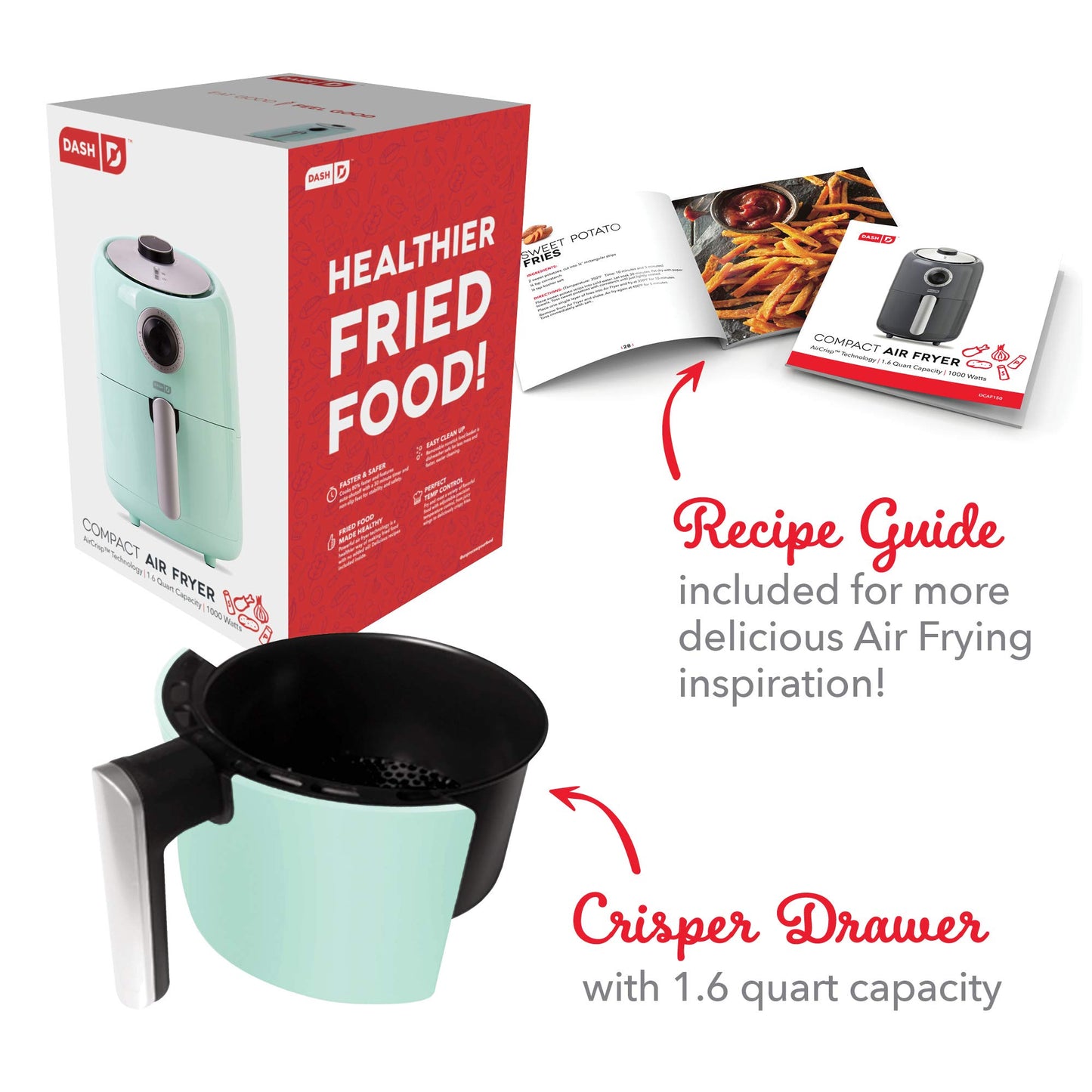 Compact Air Fryer Oven - 2 Quart