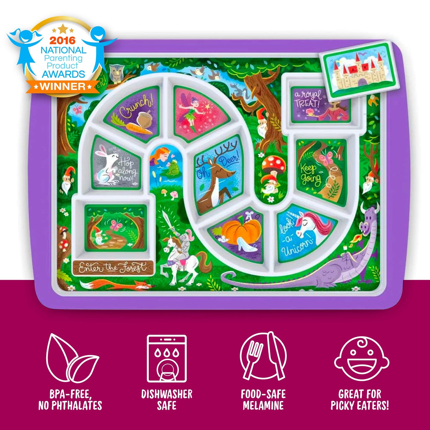 Dinner Winner Enchanted Forest Kids' Tray