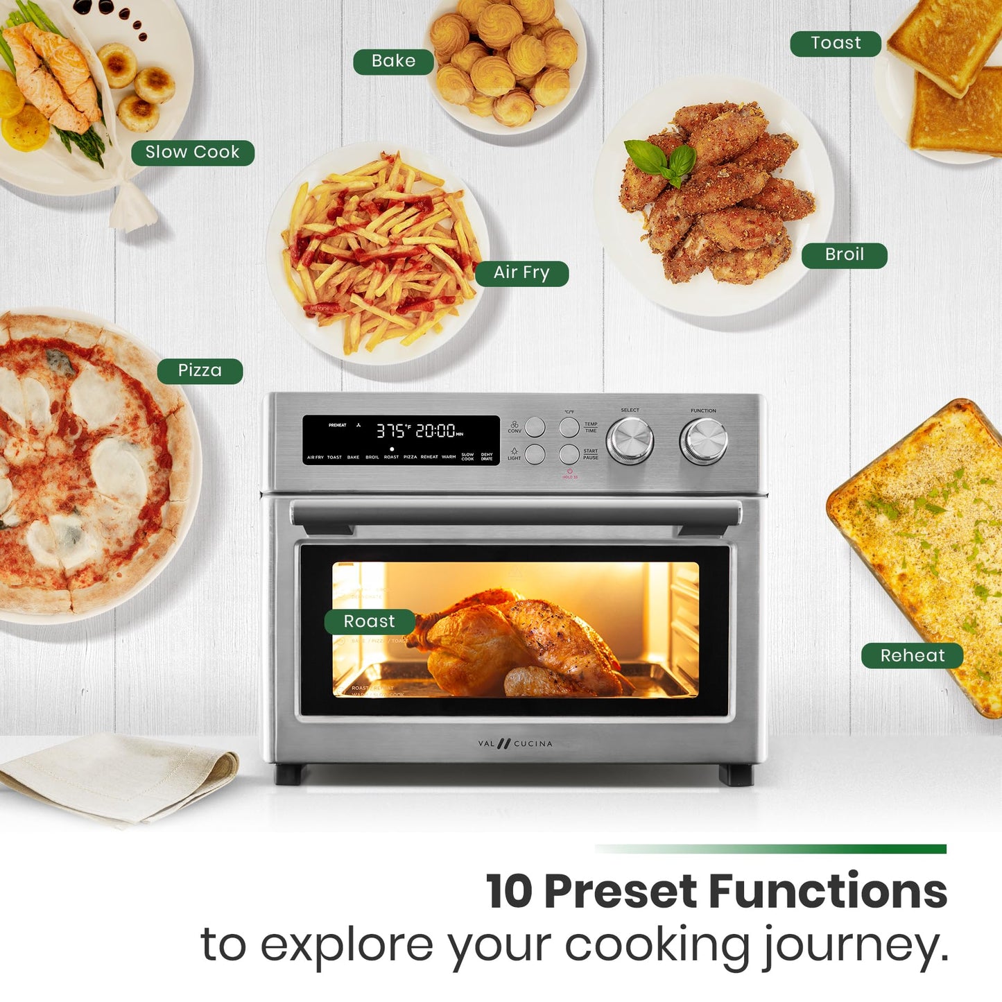 Infrared Heating Air Fryer Toaster Oven