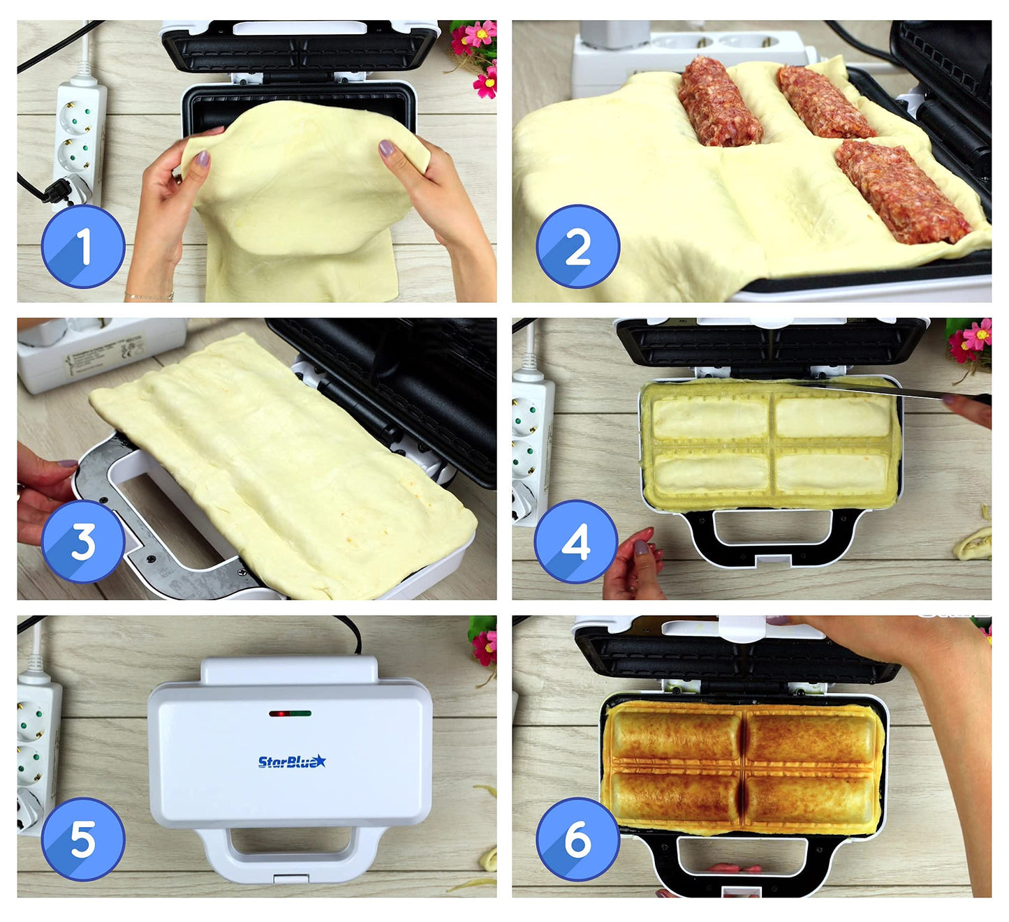 Sausage Roll Maker by StarBlue with Recipe Ebook