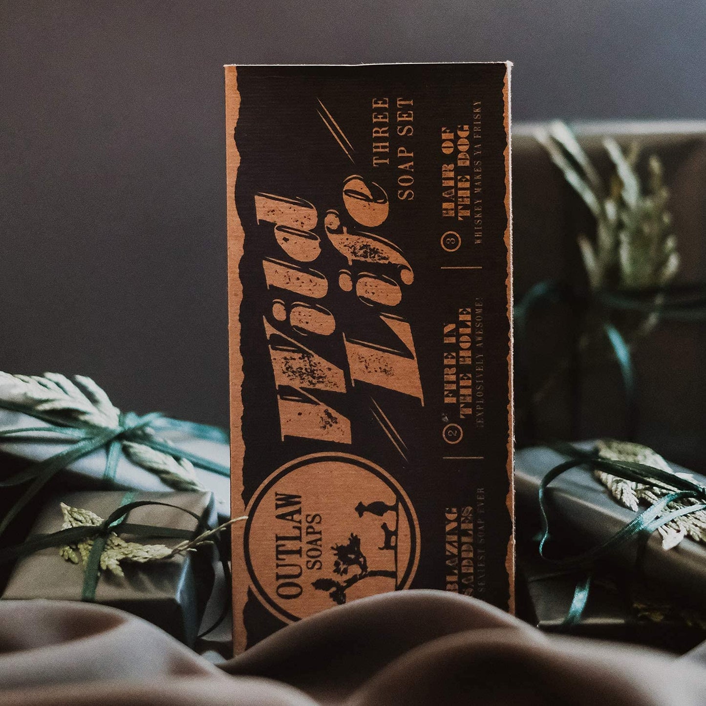 Wild Life Soap Gift Set for Men and Women - Whiskey Scent