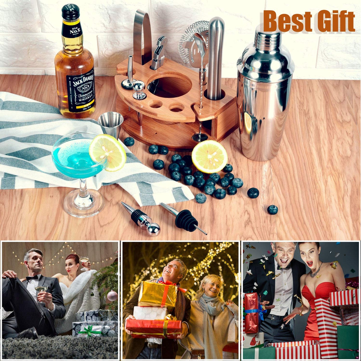 Complete Cocktail Shaker Mixology Set