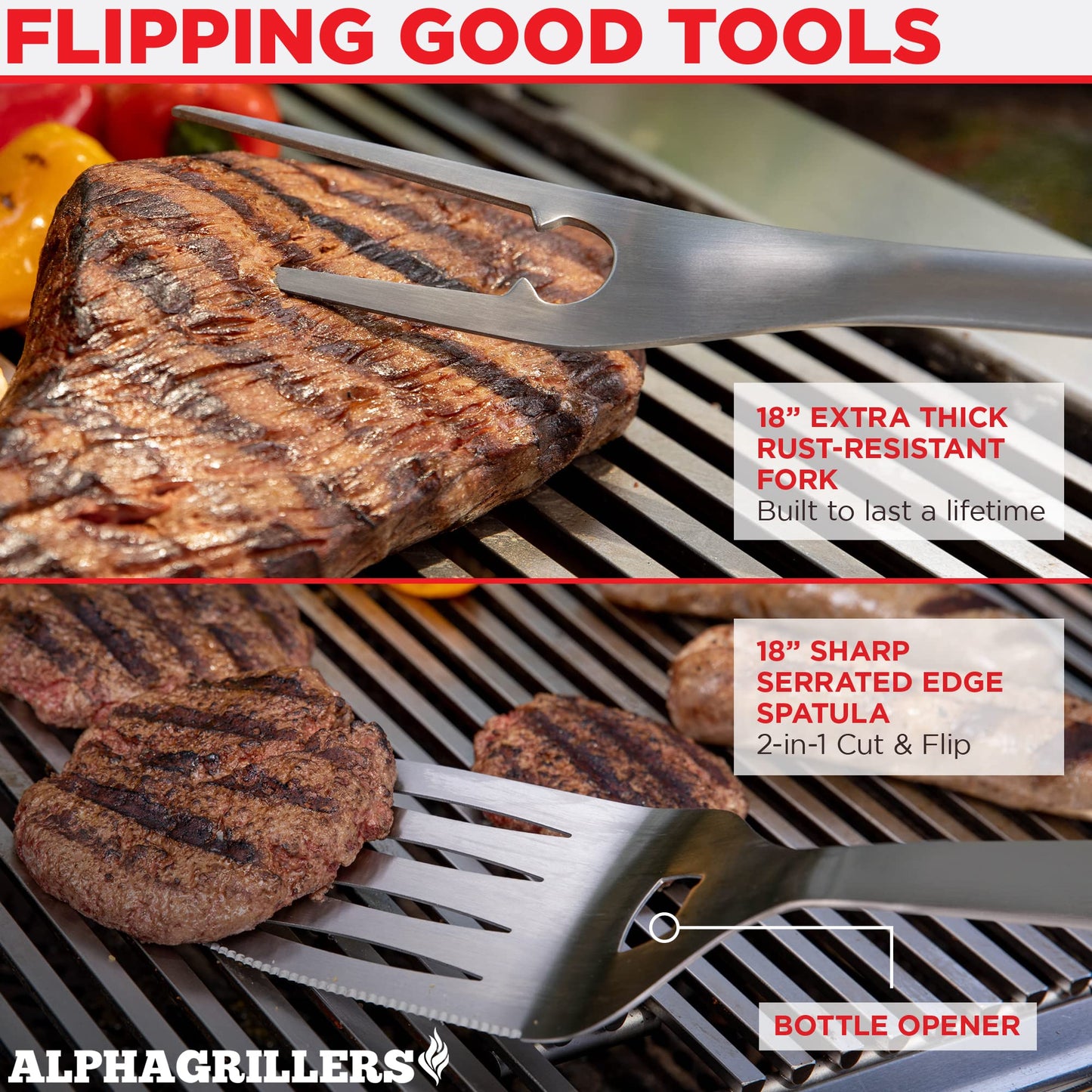 Heavy Duty BBQ Grill Set