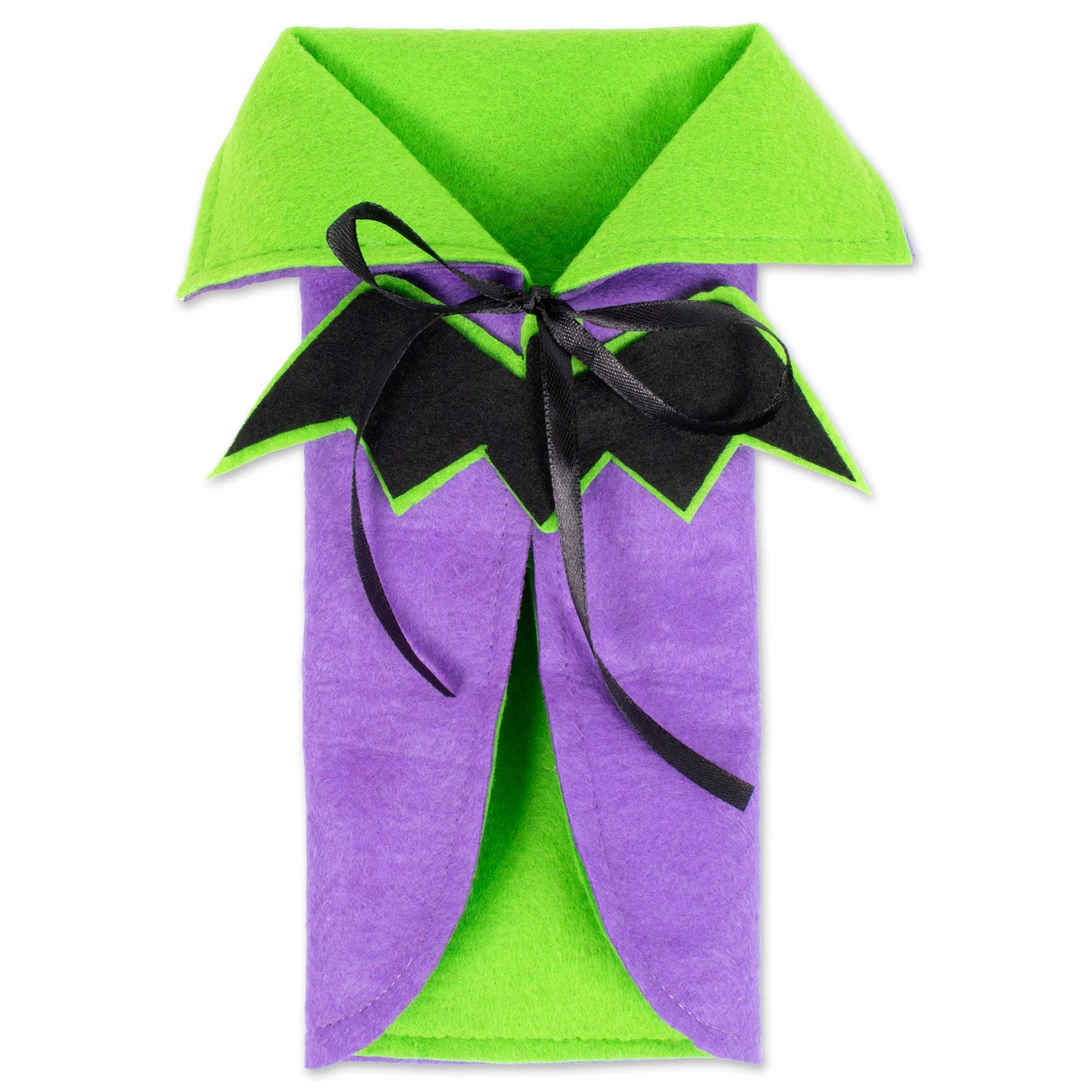 Halloween Wine Bottle Covers - Bat Cape & Witch Outfit
