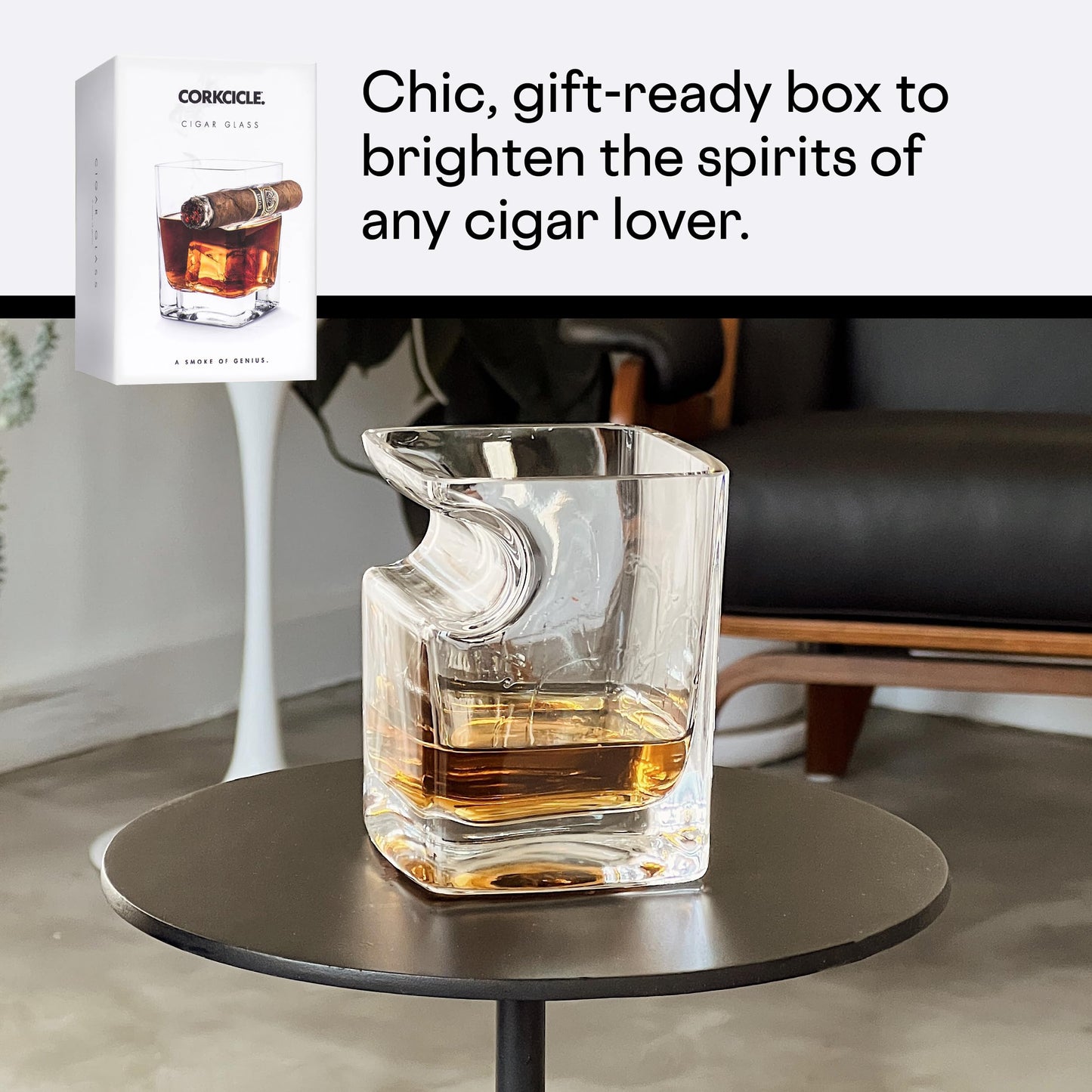 Cigar Holder Glass - 9 oz