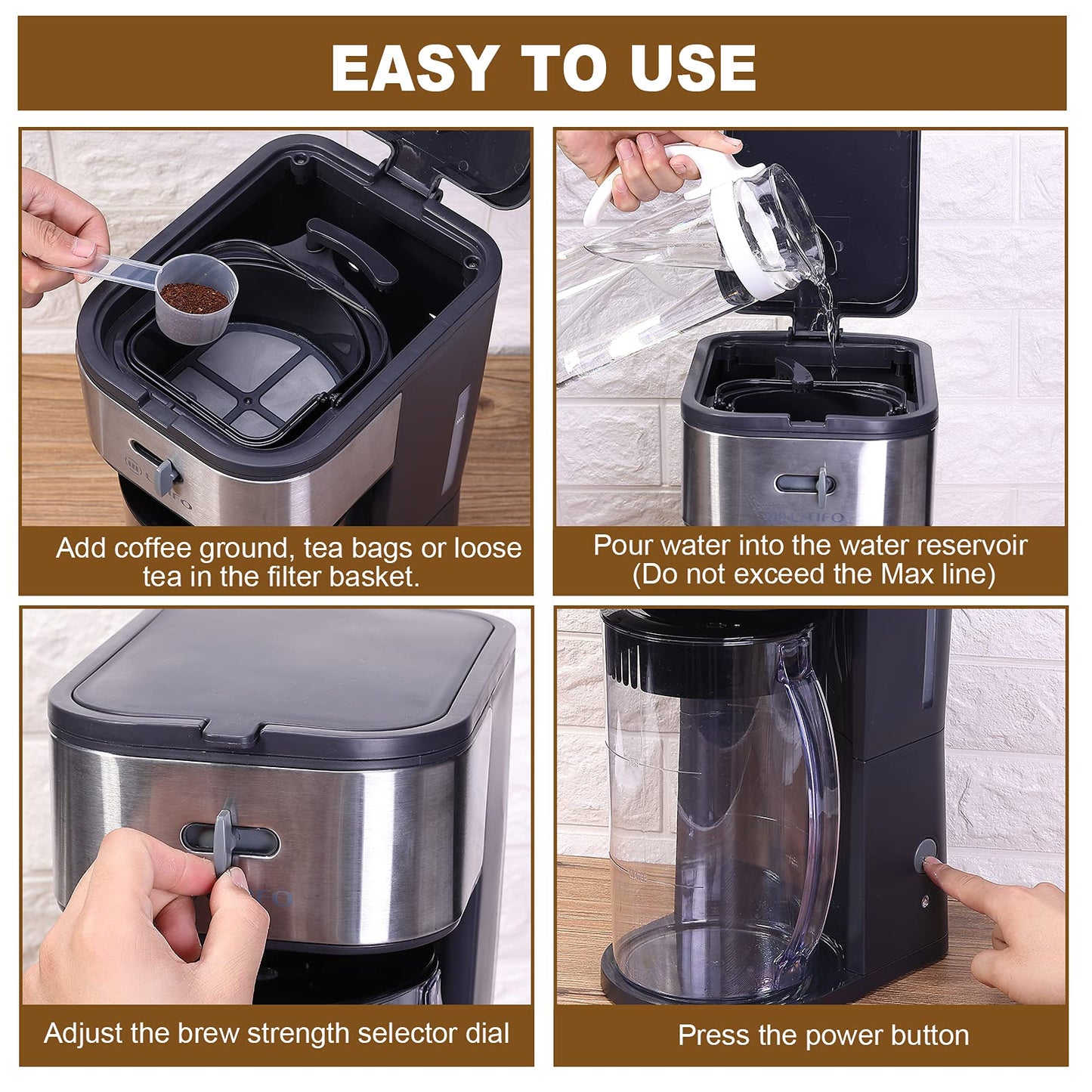 Iced Tea and Coffee Maker Brewing System
