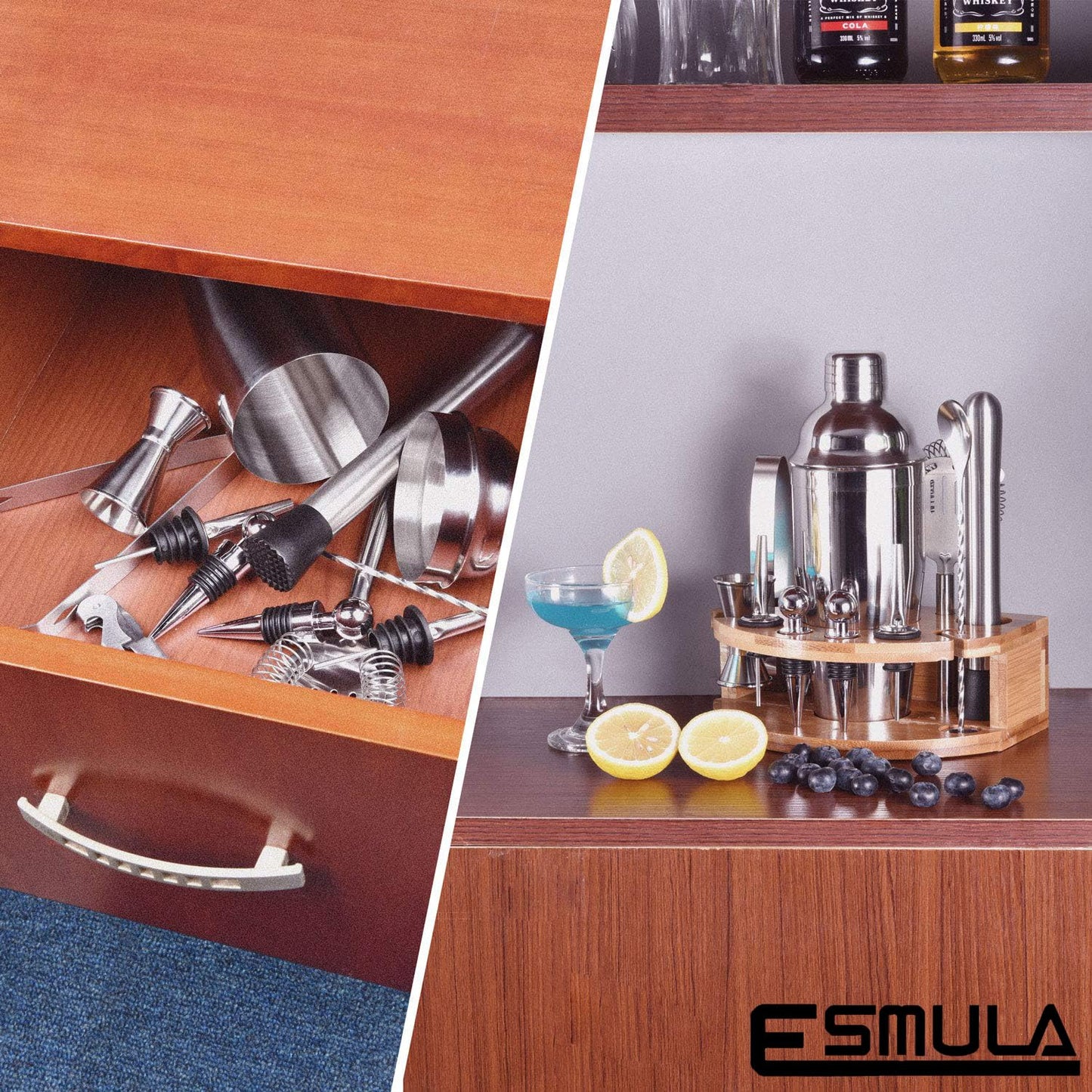 Complete Cocktail Shaker Mixology Set