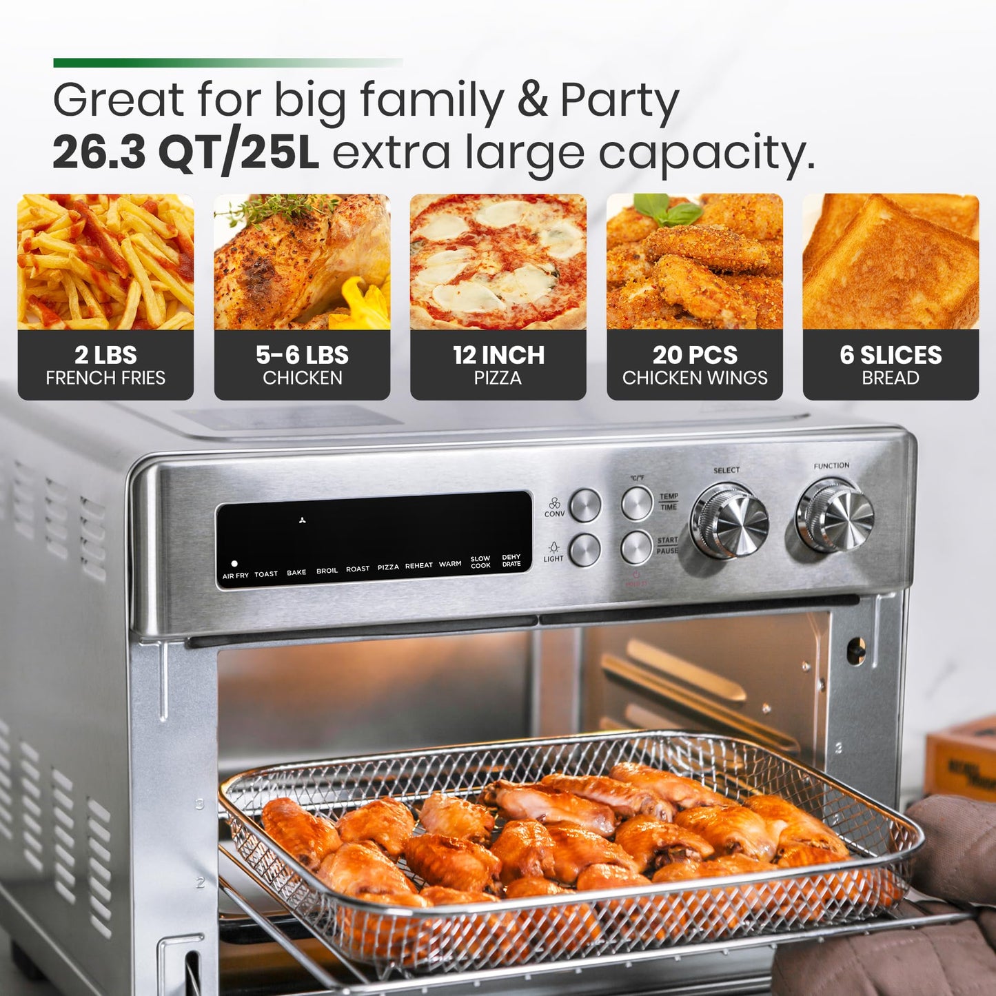 Infrared Heating Air Fryer Toaster Oven