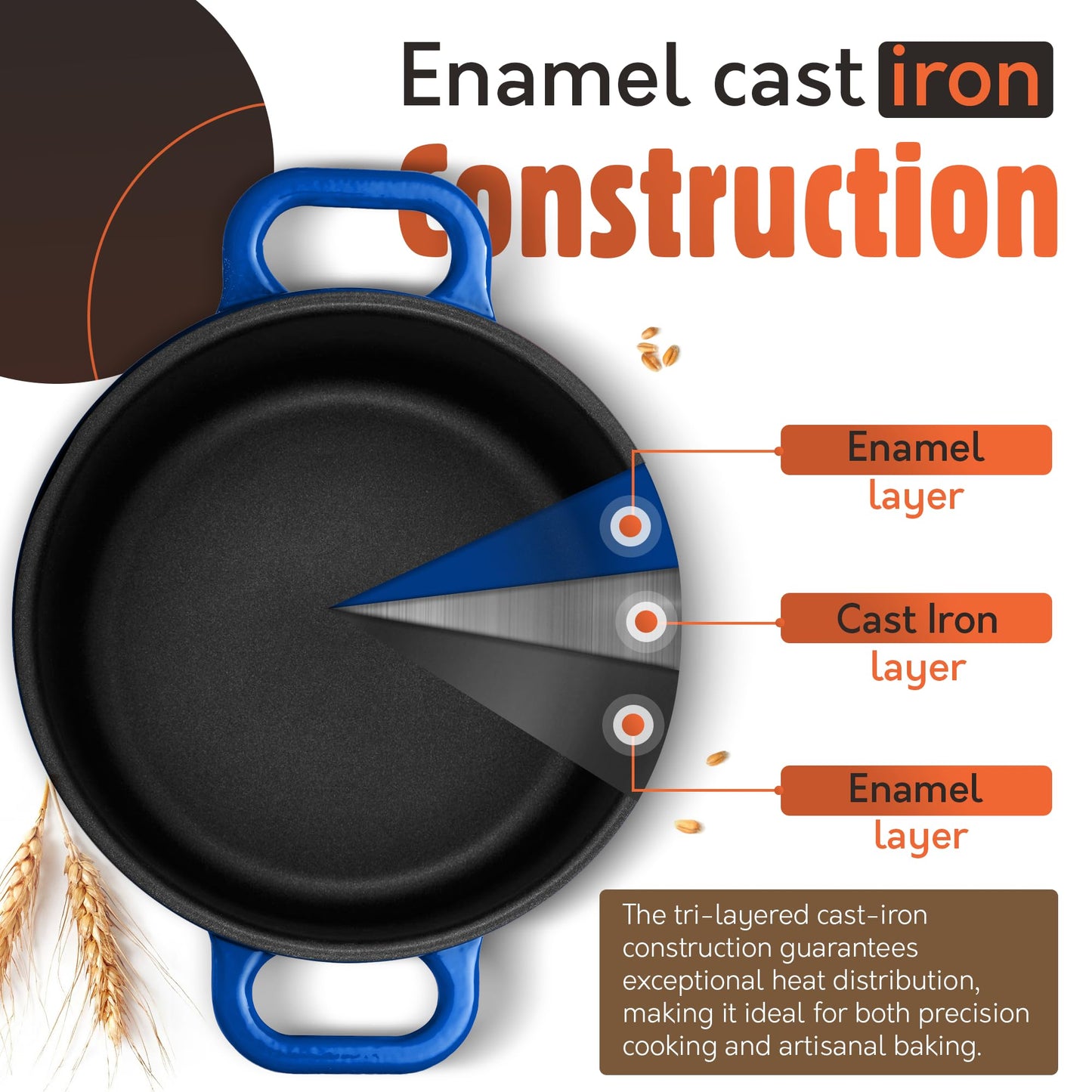 Cast Iron Dutch Oven for Sourdough Bread Baking