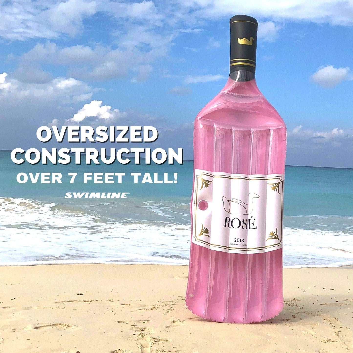 Rosé Classic Edition Inflatable Floating Lounger