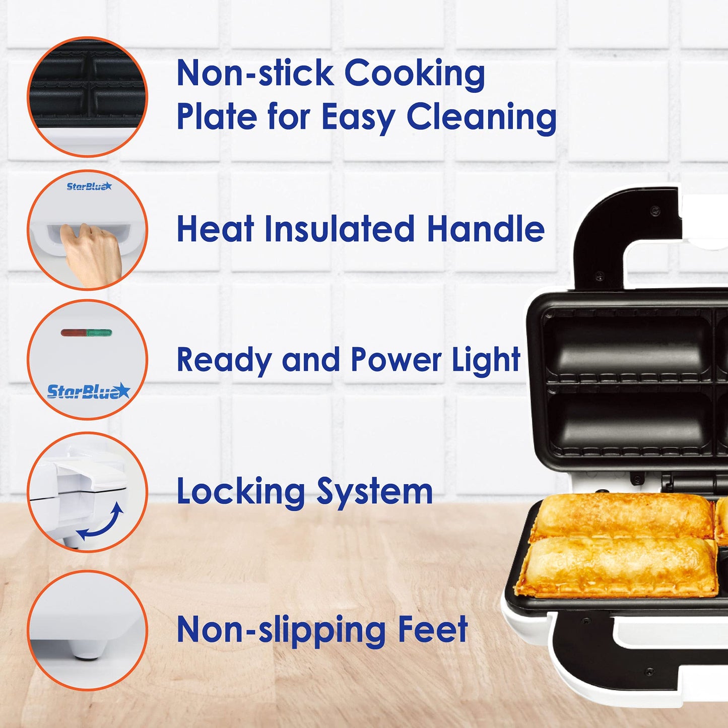 Sausage Roll Maker by StarBlue with Recipe Ebook