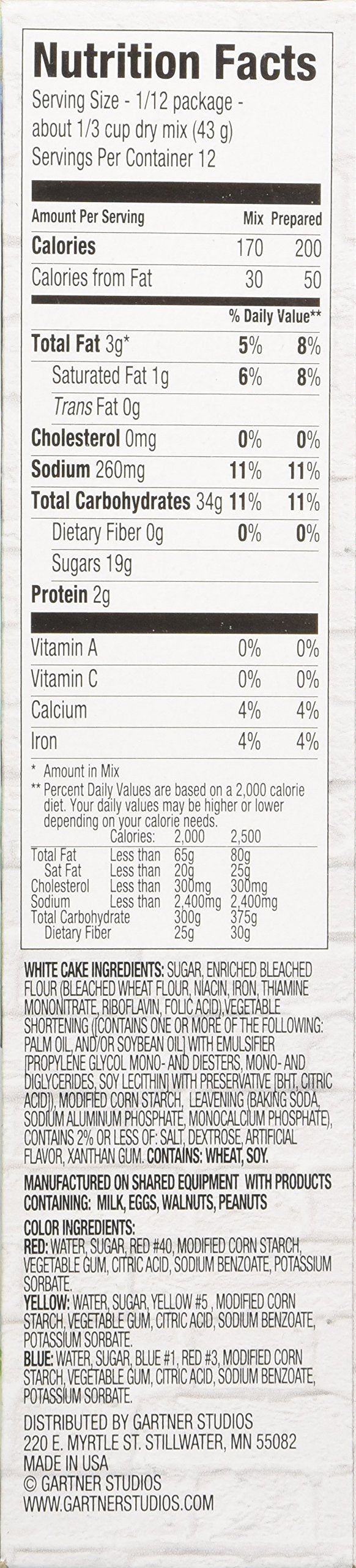 Duff Tie Dye Cake Decorating Mix