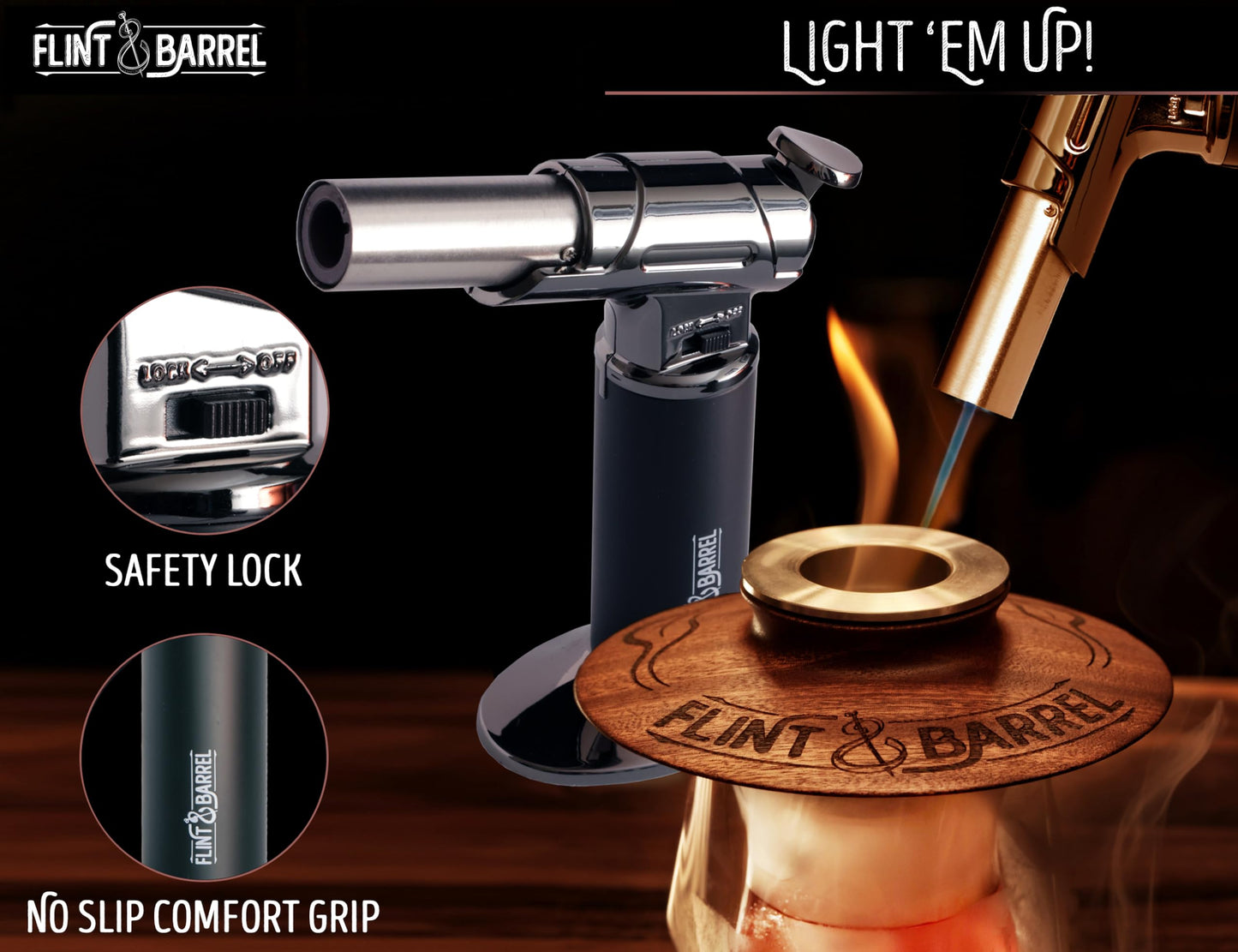 Cocktail Smoker Kit with Torch and Wood Chips