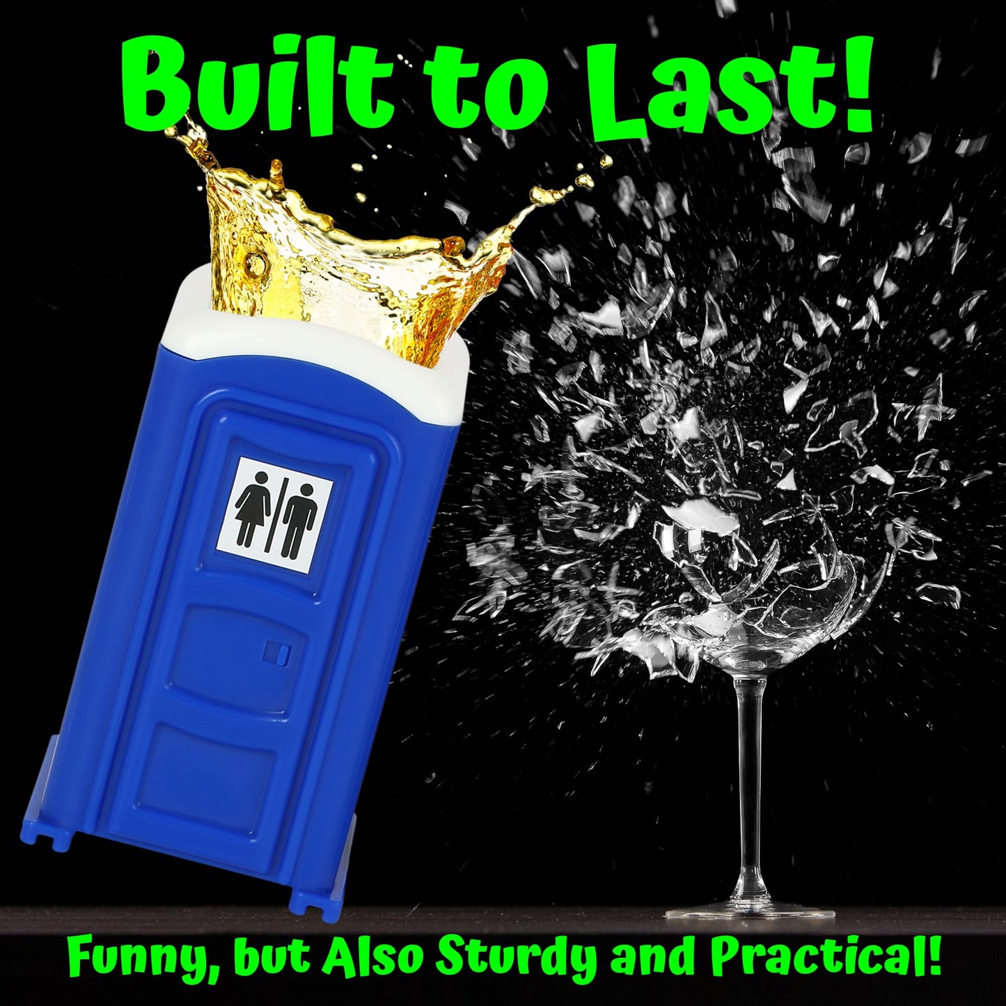 Porta Potty Shot Glasses - Funny Gag Gift