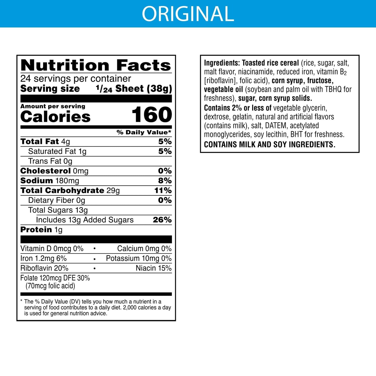 Rice Krispies Treats Marshmallow Snack Sheet - 32 oz