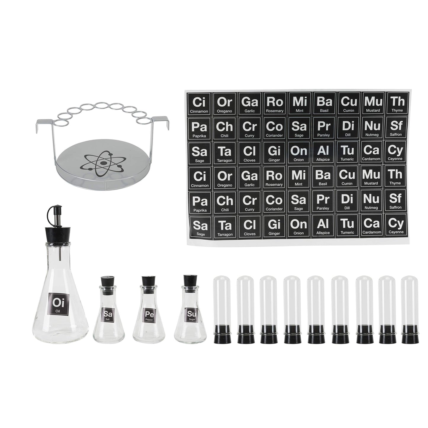 Chemist's Spice Rack - 14 Piece Set