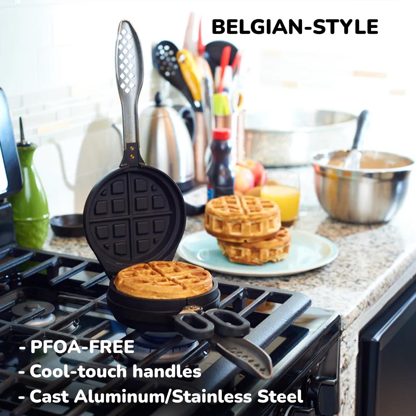 Stuffed Waffle Iron for Homemade Treats