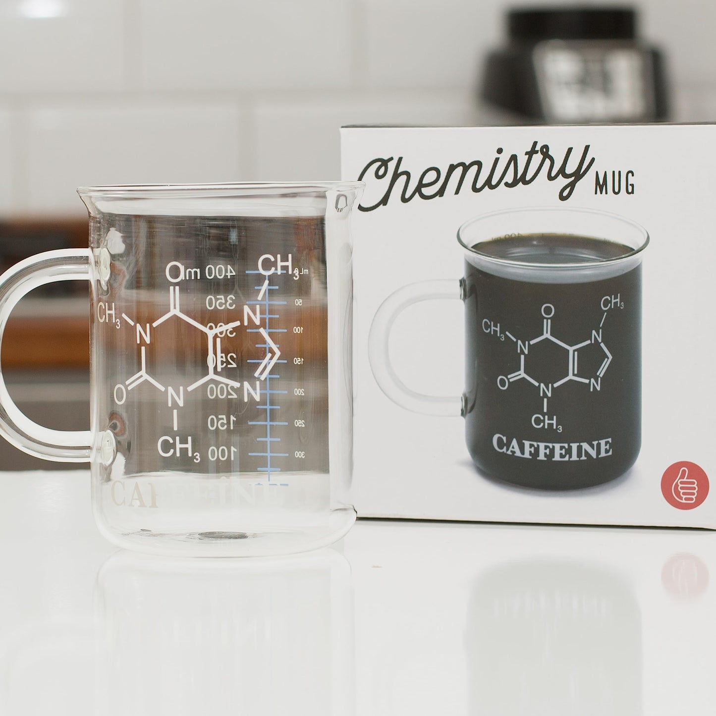 Glass Chemistry Caffeine Mug