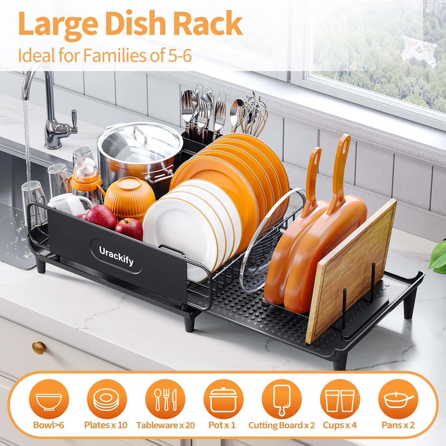 Extendable Dish Drying Rack