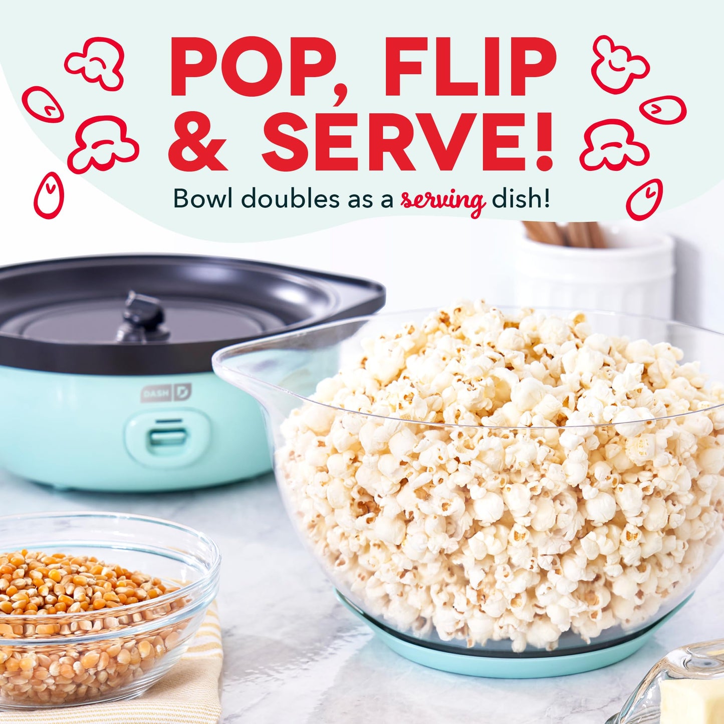 Deluxe Stirring Popcorn Maker - 24 Cups