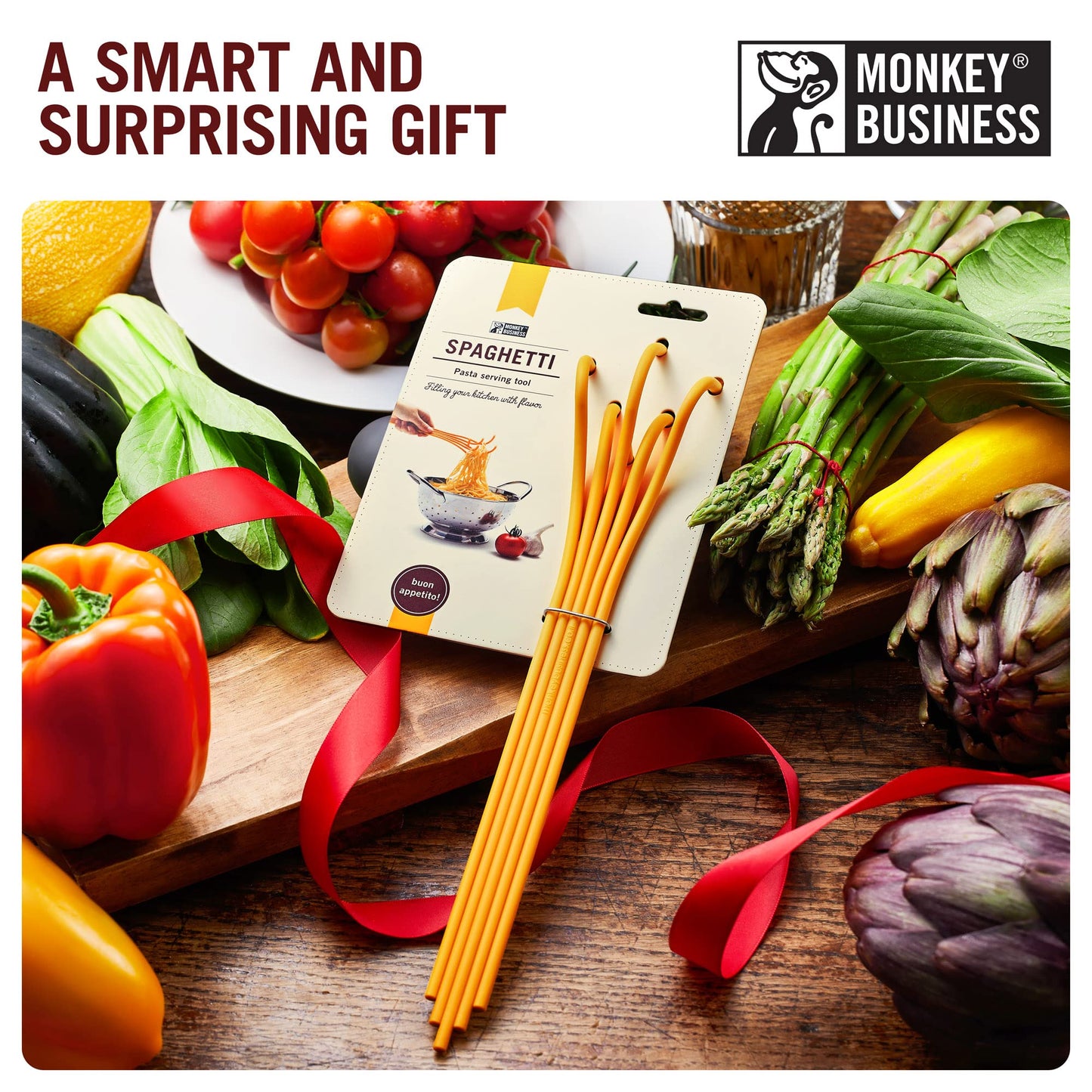 Spaghetti-Shaped Plastic Spaghetti Spoon