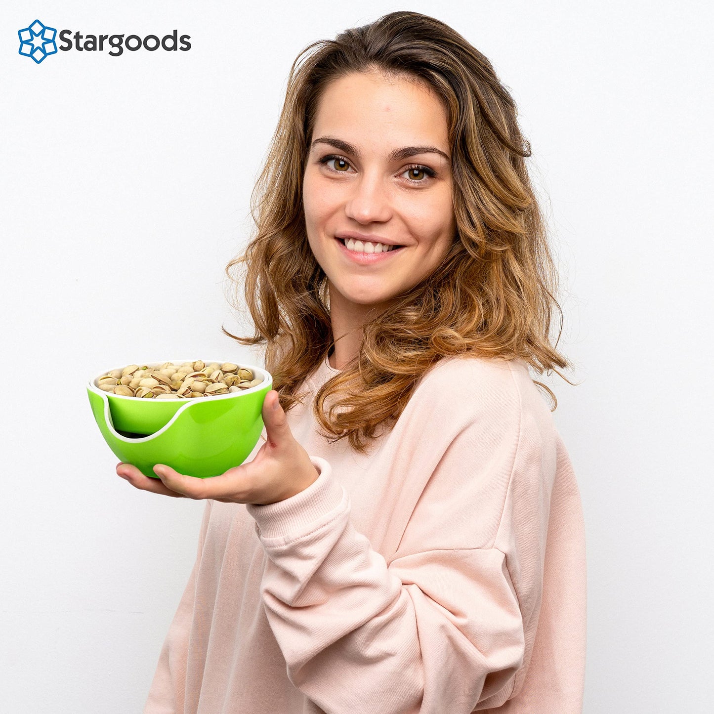 Double Peanut Bowl Snack Serving Dish