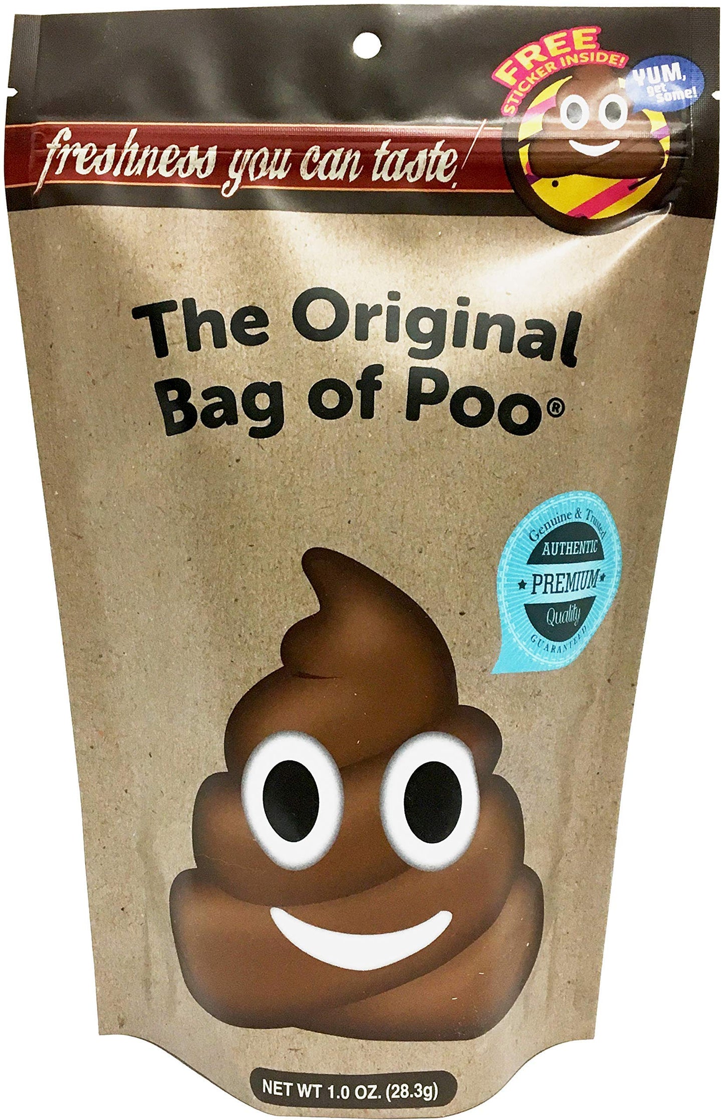 The Original Bag of Poo - Brown Cotton Candy