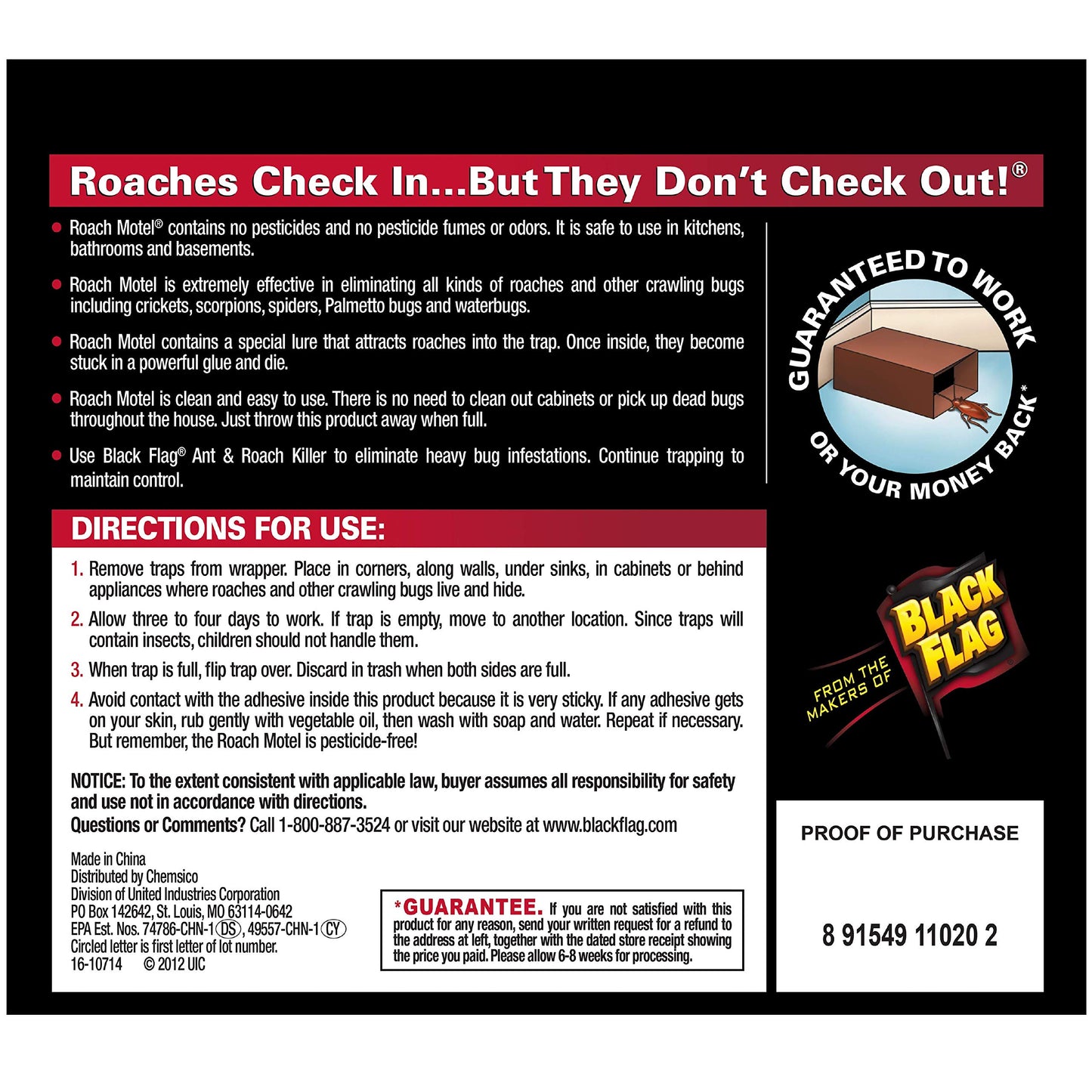 Discreet Roach and Insect Traps (2-Count, 1-Pack)