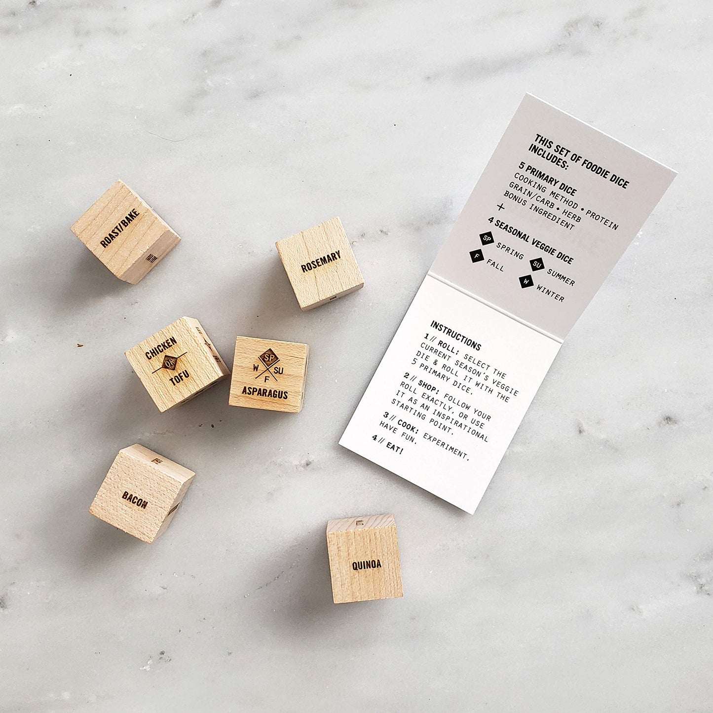 Foodie Dice® for Seasonal Dinners