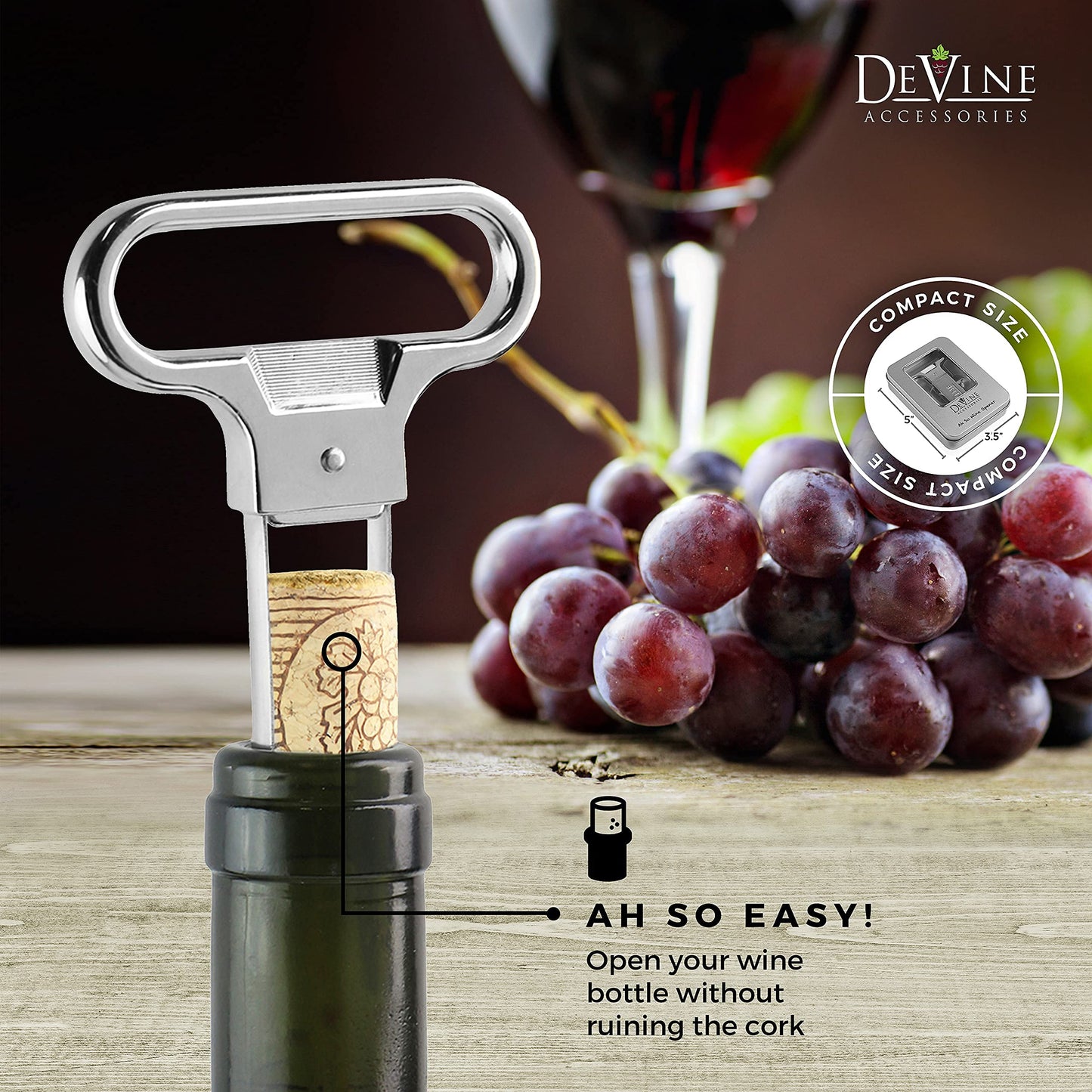 Ah So Wine Opener with Sleek Case