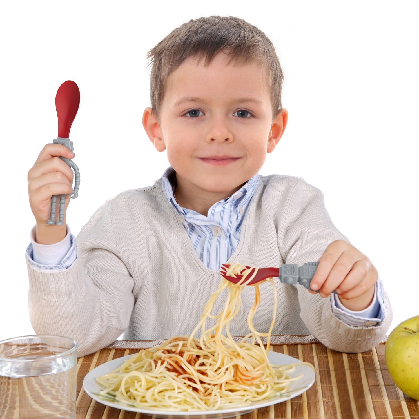 Yumbots Kids' Robots Utensil Set