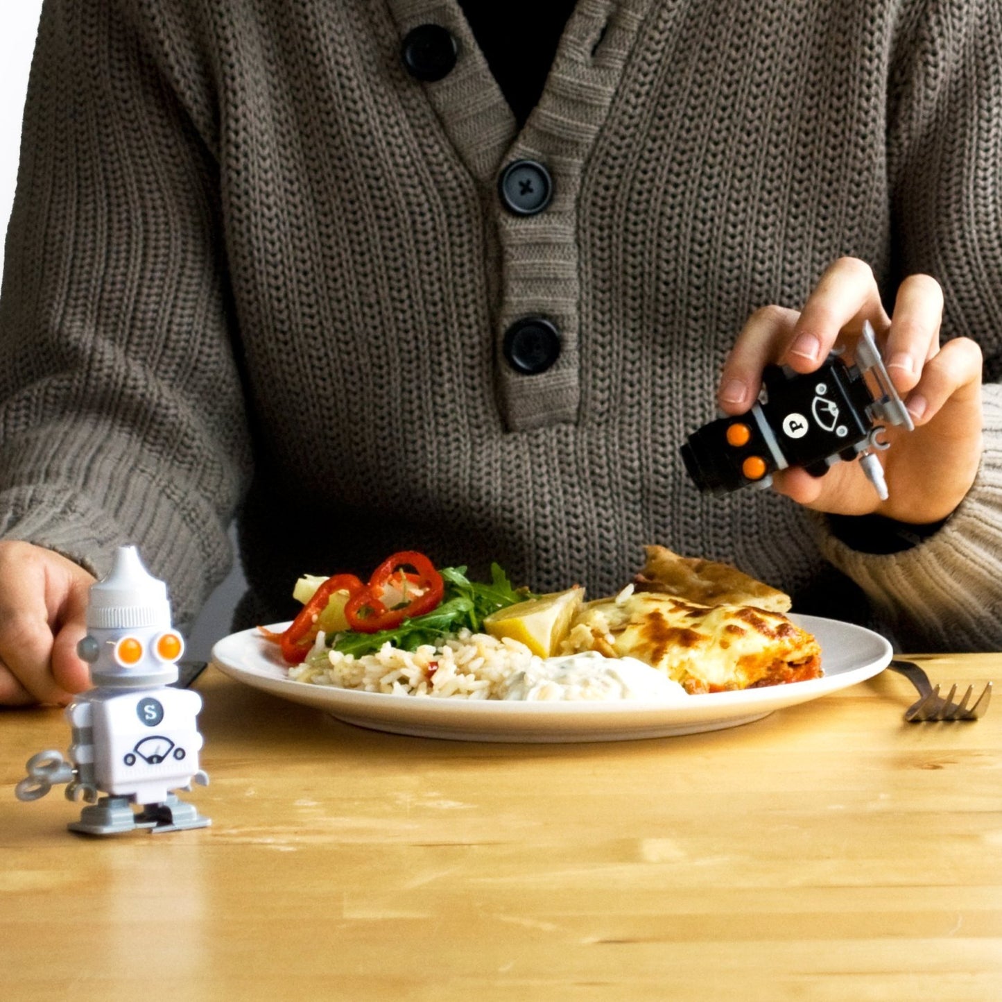 Salt and Pepper Shaker Robots