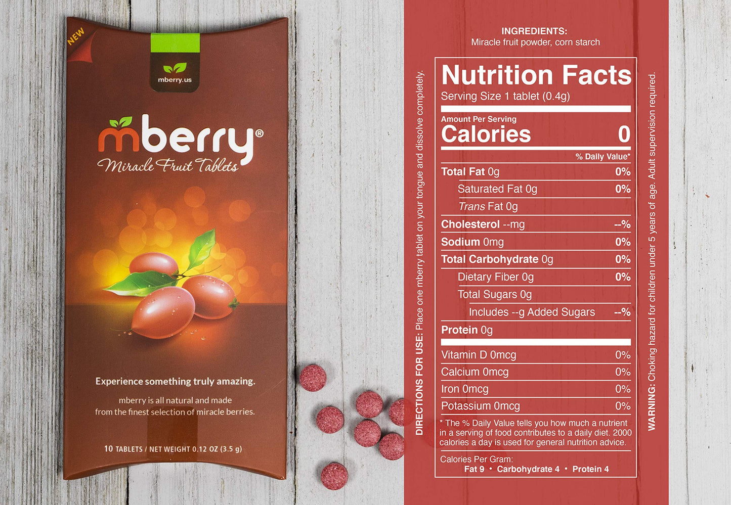 Miracle Berry Tablets - 10 Count