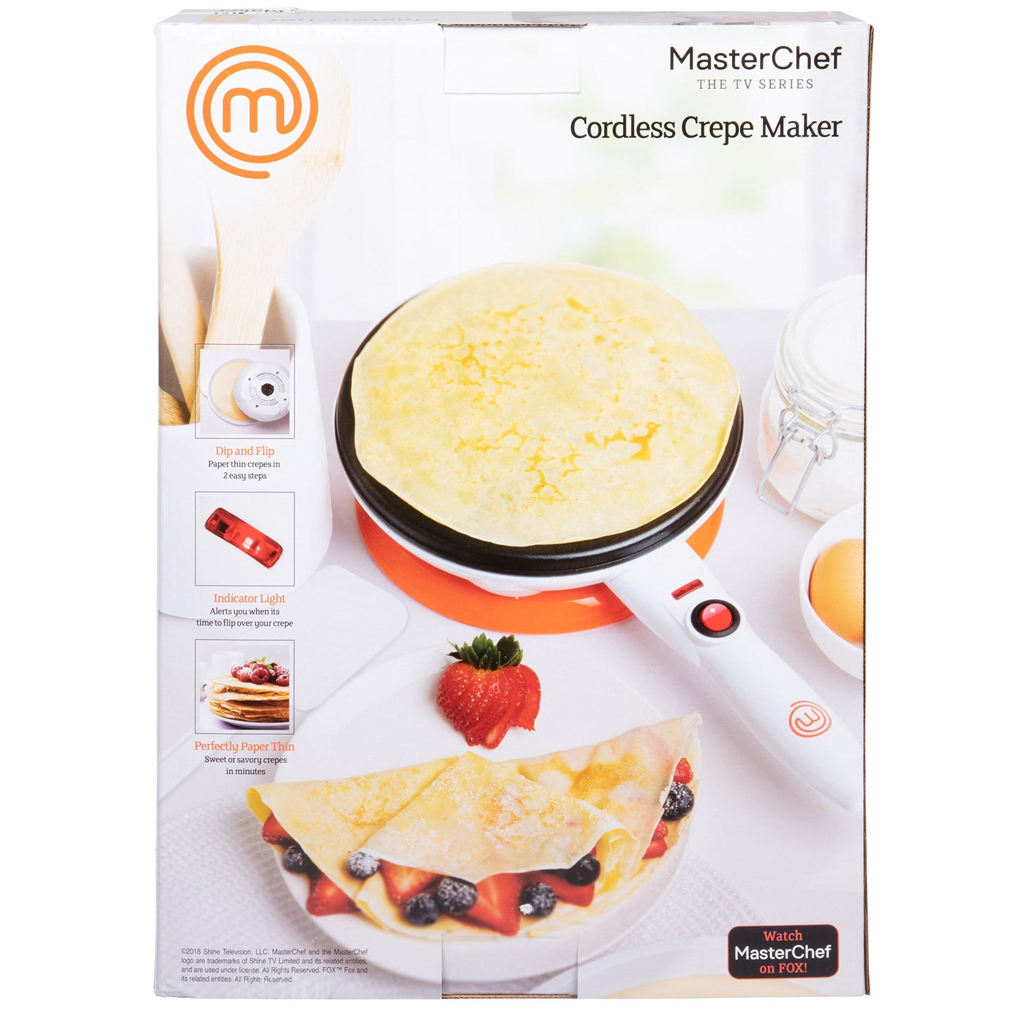 Cordless Crepe Maker with Non-stick Plate