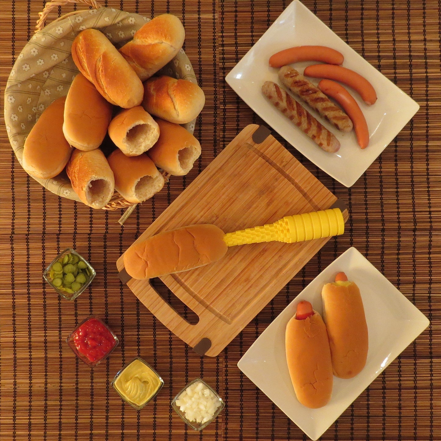 Hot Dog Bun Driller for Grilling and BBQ