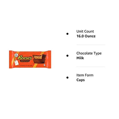 Reese's Milk Chocolate Half-Pound Peanut Butter Cups - 16 oz Pack