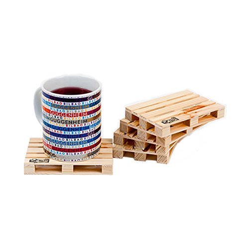 Mini Euro Pallet Wood Drink Coasters - 8 Pack