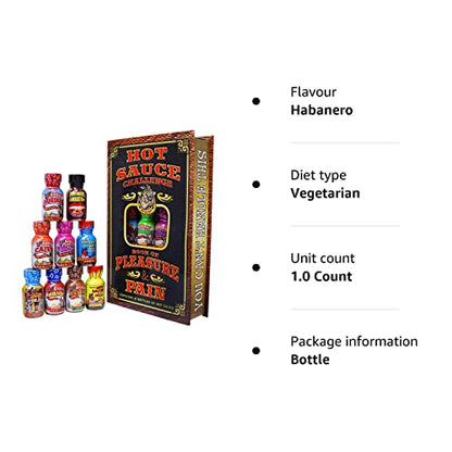 Hot Sauce Challenge Book - 12 Bottles Gift Set