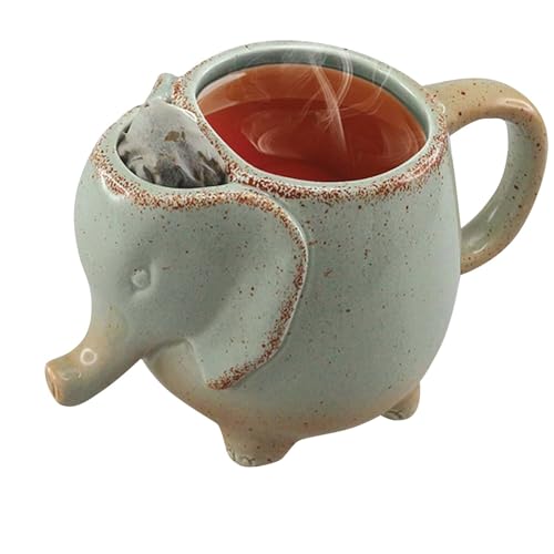 Ceramic Elephant Tea Mug - 15 oz