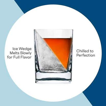 Double Old Fashioned Whiskey Glass with Ice Mold