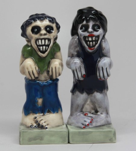 Zombie Halloween Salt and Pepper Shakers