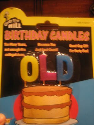 Over The Hill Birthday Candles