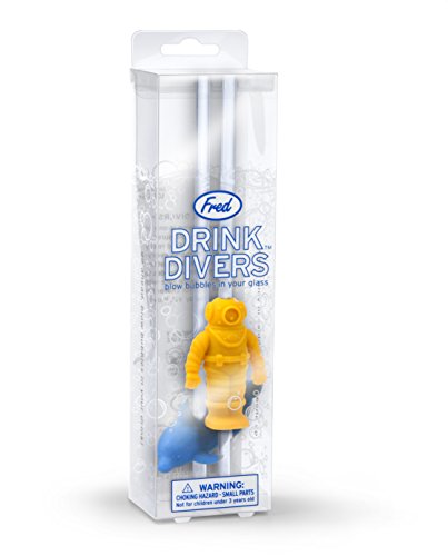 Drink Divers Dolphin and Diver Straw Set