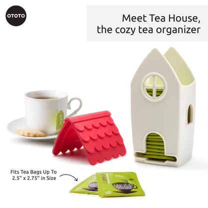 Tea House Tea Bag Organizer - White