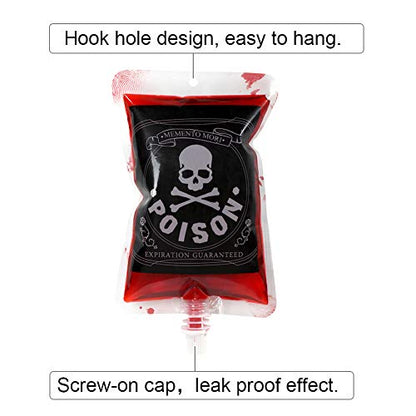 Blood Bags Drink Container - 24 Pcs